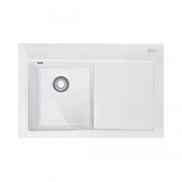 Franke Mythos MTK 611-78 zlewozmywak ceramiczny 78x51 cm komora z lewej biały polarny 124.0540.976