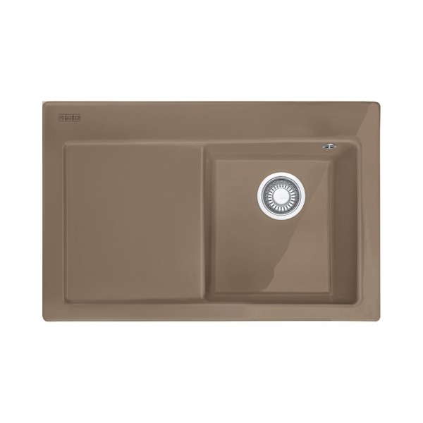 Franke Mythos MTK 611-78 zlewozmywak ceramiczny 78x51 cm komora z prawej cappuccino 124.0540.971