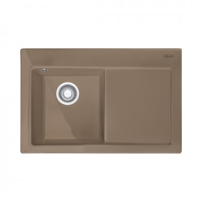 Franke Mythos MTK 611-78 zlewozmywak ceramiczny 78x51 cm komora z lewej cappuccino 124.0540.978