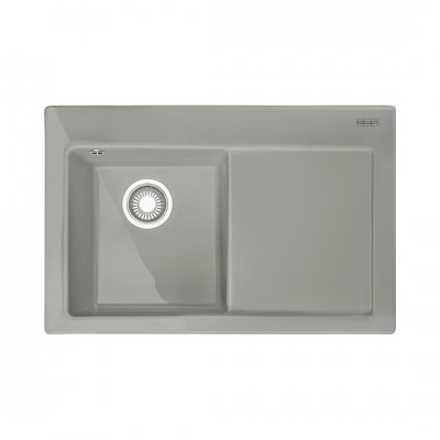 Franke Mythos MTK 611-78 zlewozmywak ceramiczny 78x51 cm komora z lewej szary mat 124.0540.980