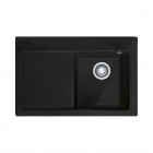 Franke Mythos MTK 611-78 zlewozmywak ceramiczny 78x51 cm komora z prawej czarny mat 124.0540.975