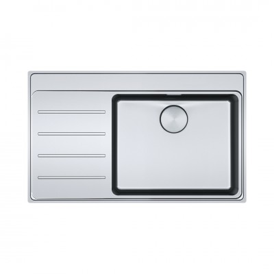 Franke Mythos MYX 211-86 TL zlewozmywak stalowy 86x52 cm komora z prawej jedwab 127.0638.336