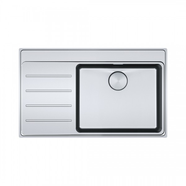 Franke Mythos MYX 211-86 TL zlewozmywak stalowy 86x52 cm komora z prawej jedwab 127.0638.336