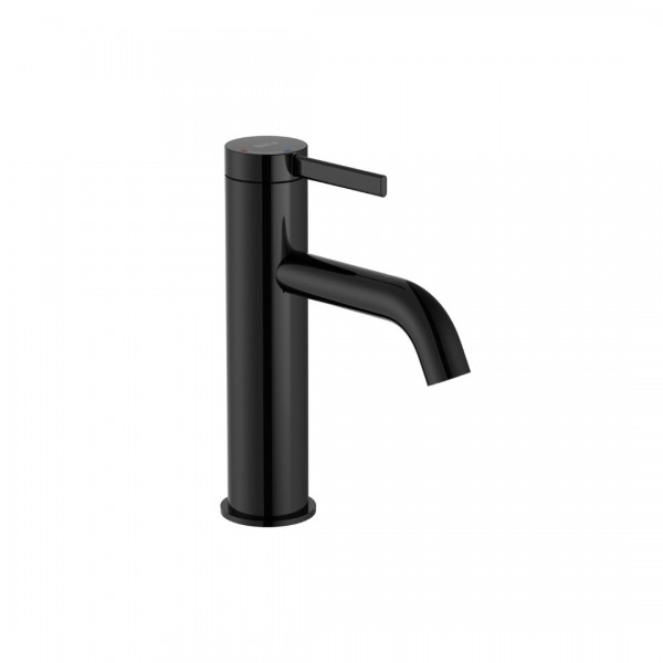 Roca Ona bateria umywalkowa Cold Start z korkiem Titanium Black A5A3A9ECN0