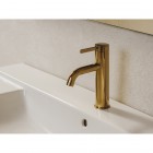 Roca Ona bateria umywalkowa Cold Start z korkiem złoto różowe A5A3A9ERG0