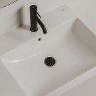 Roca Ona bateria umywalkowa Cold Start z korkiem czarny mat A5A3A9ENB0