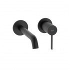 Roca Ona bateria umywalkowa podtynkowa wylewka 17,5 cm czarny mat A5A359ENB0