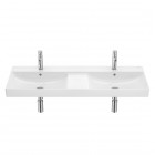 Roca Ona umywalka 120x46 cm ścienna podwójna prostokątna biała A32768B000