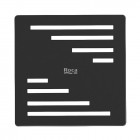 Roca Hebe Classic osłona syfonu dla brodzików czarny PD5000345