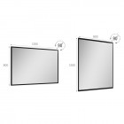 Elita Meble lustro 120x80 cm czarna rama 19 mm 167584