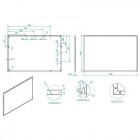 Elita Meble lustro 120x80 cm czarna rama 19 mm 167584