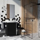 Elita Meble Summer Black Mat zestaw szafka z umywalką 45 cm 168298