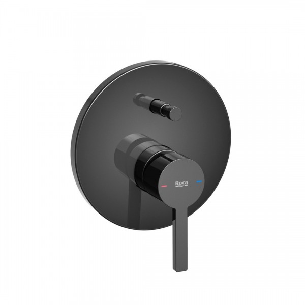 Roca Naia bateria wannowo-prysznicowa podtynkowa titanium black A5A0B96CN0