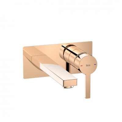 Roca Naia bateria umywalkowa podtynkowa złoto różowe A5A3596RG0