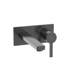 Roca Naia bateria umywalkowa podtynkowa brushed titanium black A5A3596NM0