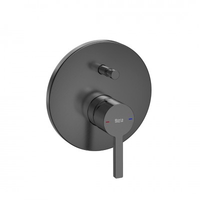 Roca Naia bateria wannowo-prysznicowa podtynkowa brushed titanium black A5A0B96NM0