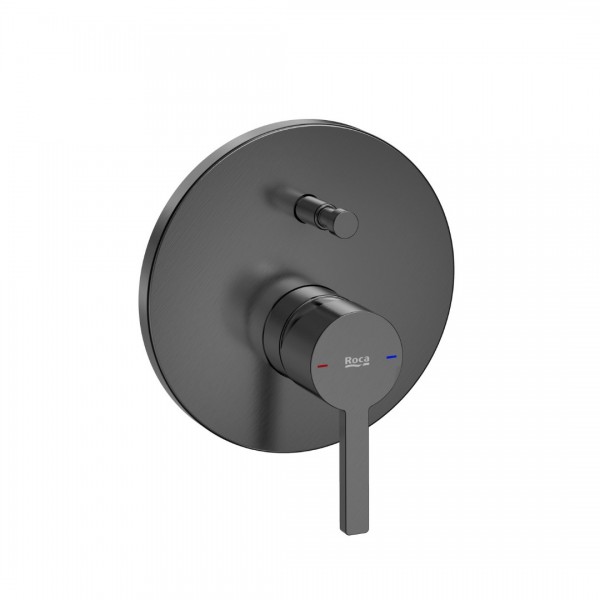 Roca Naia bateria wannowo-prysznicowa podtynkowa brushed titanium black A5A0B96NM0