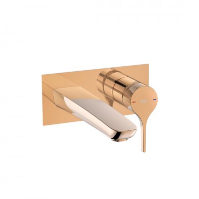 Roca Insignia Rose Gold bateria umywalkowa podtynkowa złoto różowe A5A353ARG0