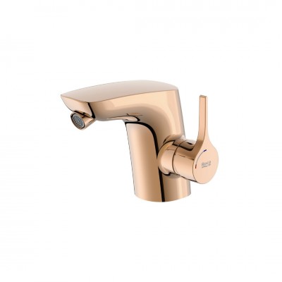 Roca Insignia Rose Gold bateria bidetowa Cold Start z korkiem złoto różowe A5A6A3ARG0