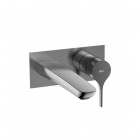 Roca Insignia Black bateria umywalkowa podtynkowa brushed titanium black A5A353ANM0