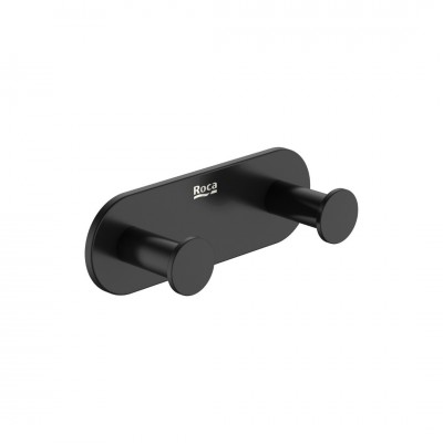 Roca Hotels 2.0 wieszak punktowy podwójny czarny mat A817571C40 Roca Hotels 2.0 wieszak punktowy podwójny czarny mat A817571C40