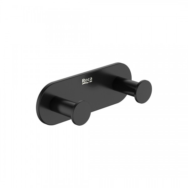 Roca Hotels 2.0 wieszak punktowy podwójny czarny mat A817571C40