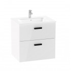Roca Victoria Pro Unik zestaw łazienkowy 60 cm z szufladami biały połysk A851879806