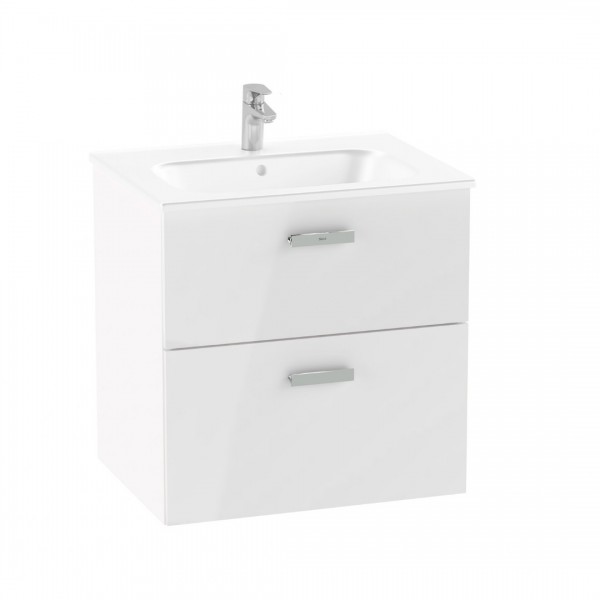 Roca Victoria Pro Unik zestaw łazienkowy 60 cm z szufladami biały połysk A851879806