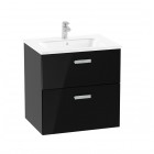 Roca Victoria Pro Unik zestaw łazienkowy 60 cm z szufladami czarny połysk A851879351