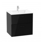 Roca Victoria Pro Unik zestaw łazienkowy 60 cm z szufladami czarny połysk A851879351