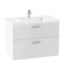 Roca Victoria Pro Unik zestaw łazienkowy 80 cm z szufladami biały połysk A851880806