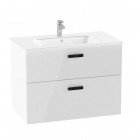 Roca Victoria Pro Unik zestaw łazienkowy 80 cm z szufladami biały połysk A851880806