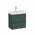 Roca Ona Unik Roca Ona Unik Compacto zestaw łazienkowy 60 cm z szufladami ciemny zielony mat A851684513