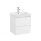 Roca Ona Unik zestaw łazienkowy 55 cm z szufladami biały mat A851687509