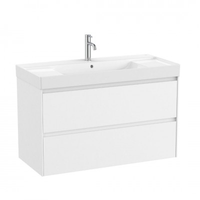 Roca Ona Unik zestaw łazienkowy 100 cm z szufladami biały mat A851693509