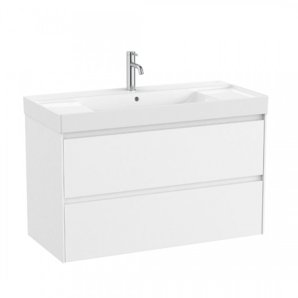 Roca Ona Unik zestaw łazienkowy 100 cm z szufladami biały mat A851693509