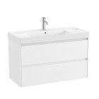 Roca Ona Unik zestaw łazienkowy 100 cm z szufladami biały mat A851693509