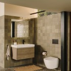 Roca Ona Unik zestaw łazienkowy 80 cm z szufladą ciemny wiąz A851685511