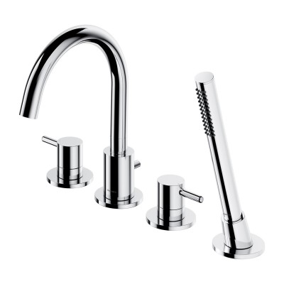 Omnires Y bateria wannowa 4-otworowa chrom Y1232CR Omnires Y bateria wannowa 4-otworowa chrom Y1232CR