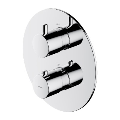 Omnires Y bateria wannowo-prysznicowa termostatyczna podtynkowa chrom Y1236ROCR