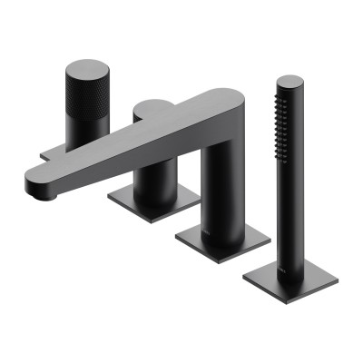 Omnires Contour bateria wannowa 4-otworowa antracyt CT8032AT