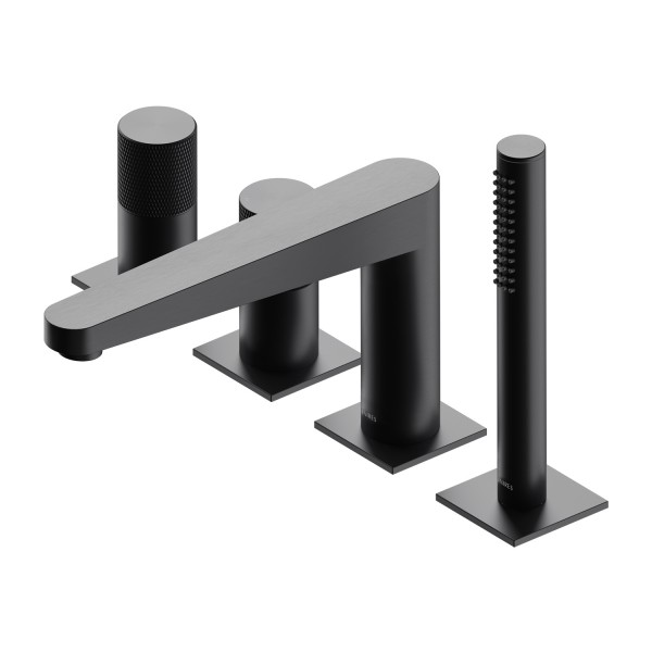 Omnires Contour bateria wannowa 4-otworowa antracyt CT8032AT