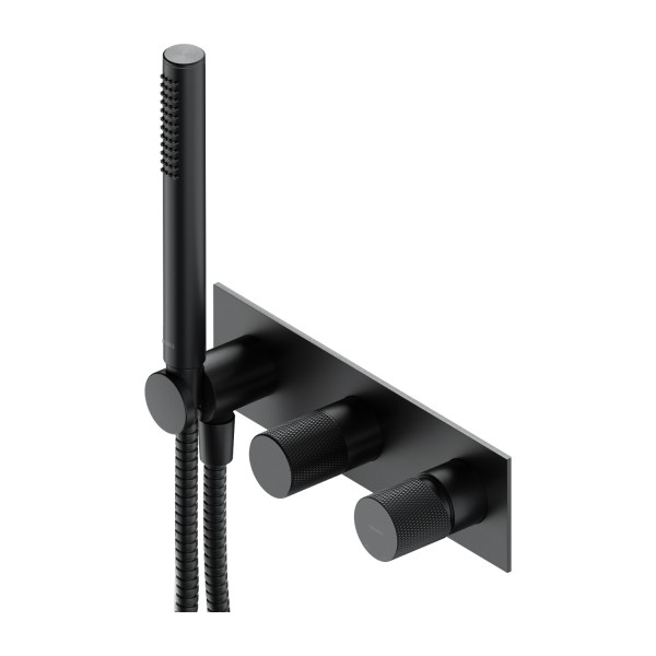 Omnires Contour bateria wannowa podtynkowa 3-otworowa antracyt CT8035/1AT