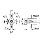 Grohe element wewnętrzny przełącznik czterodrożny
