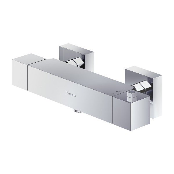 Omnires Fresh bateria prysznicowa termostatyczna ścienna chrom FR7146CR