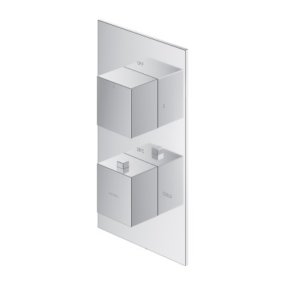 Omnires Fresh bateria wannowo-prysznicowa podtynkowa termostatyczna chrom FR7136ROCR