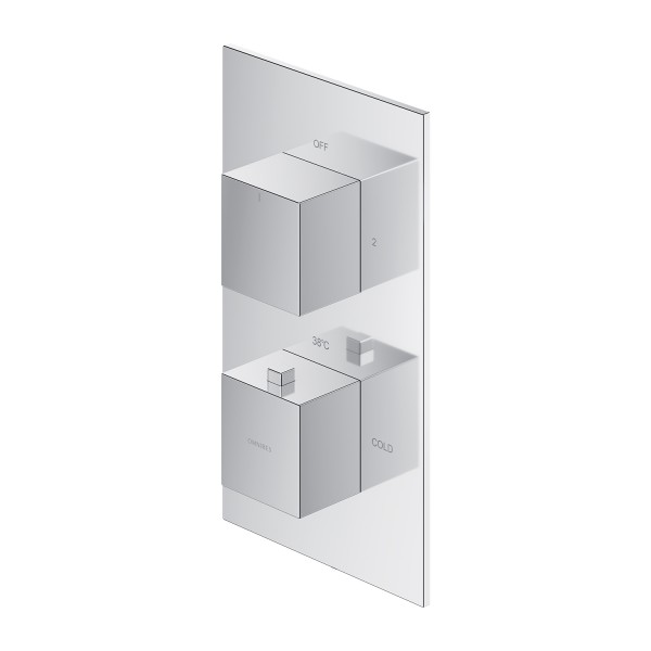 Omnires Fresh bateria wannowo-prysznicowa podtynkowa termostatyczna chrom FR7136ROCR
