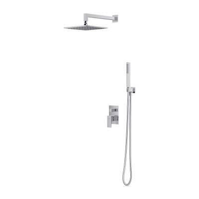 Omnires Fresh zestaw prysznicowy podtynkowy z deszczownicą chrom SYSFR17CR