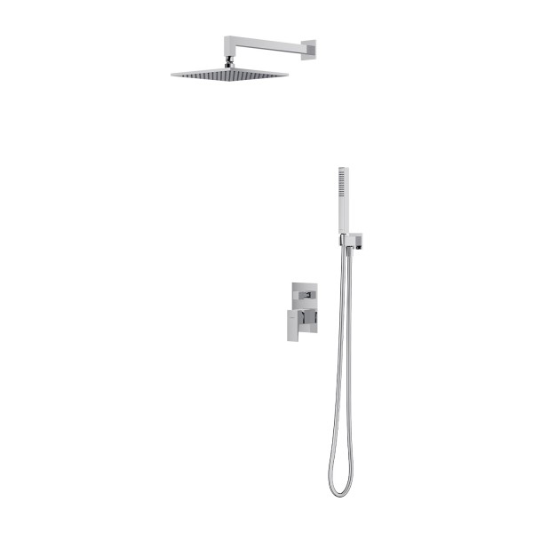 Omnires Fresh zestaw prysznicowy podtynkowy z deszczownicą chrom SYSFR17CR