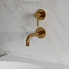 Omnires Y bateria umywalkowa podtynkowa wylewka 16,5 cm złoty połysk Y1215NGL